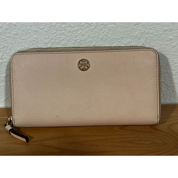 Tory Burch Robinson Zip Around Continental Wallet EUC - Picture 2 of 7